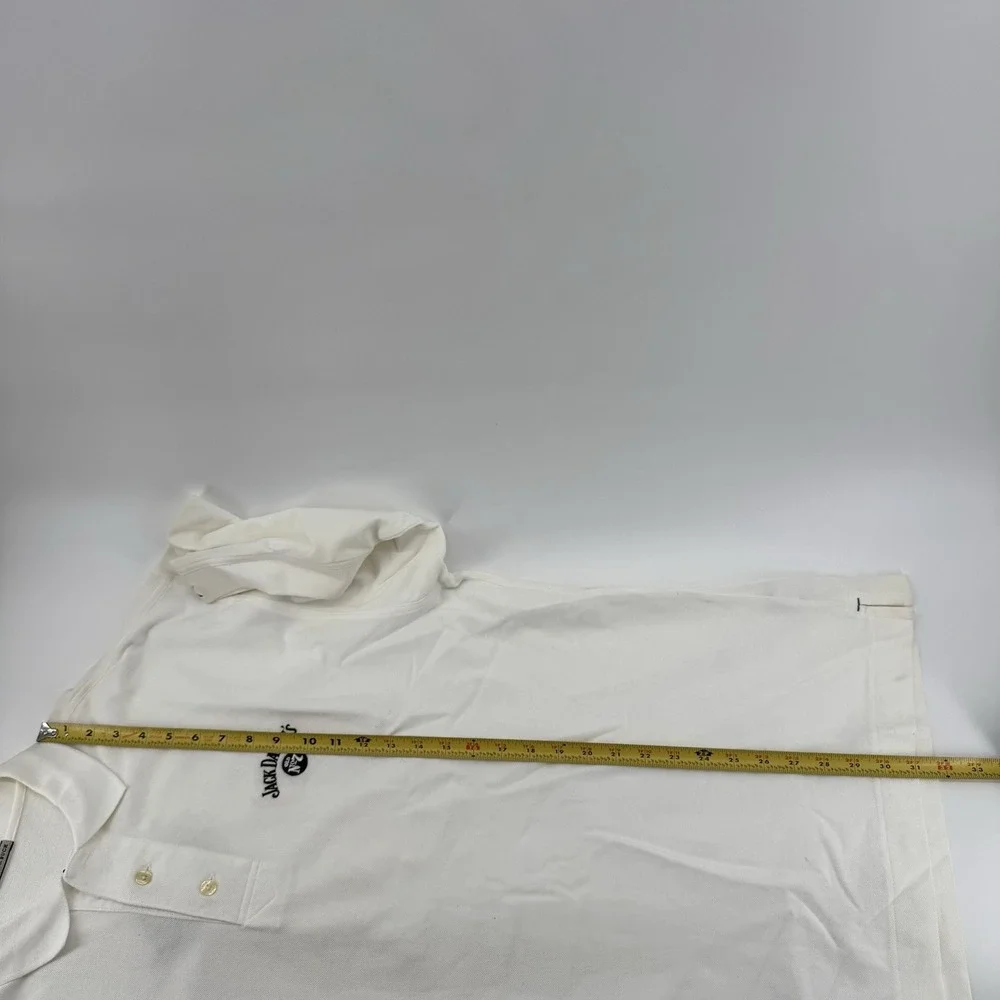 NWT Jack Daniels Polo Shirt Men's XL White Cutter‎ & Buck Golf Whiskey Bartender